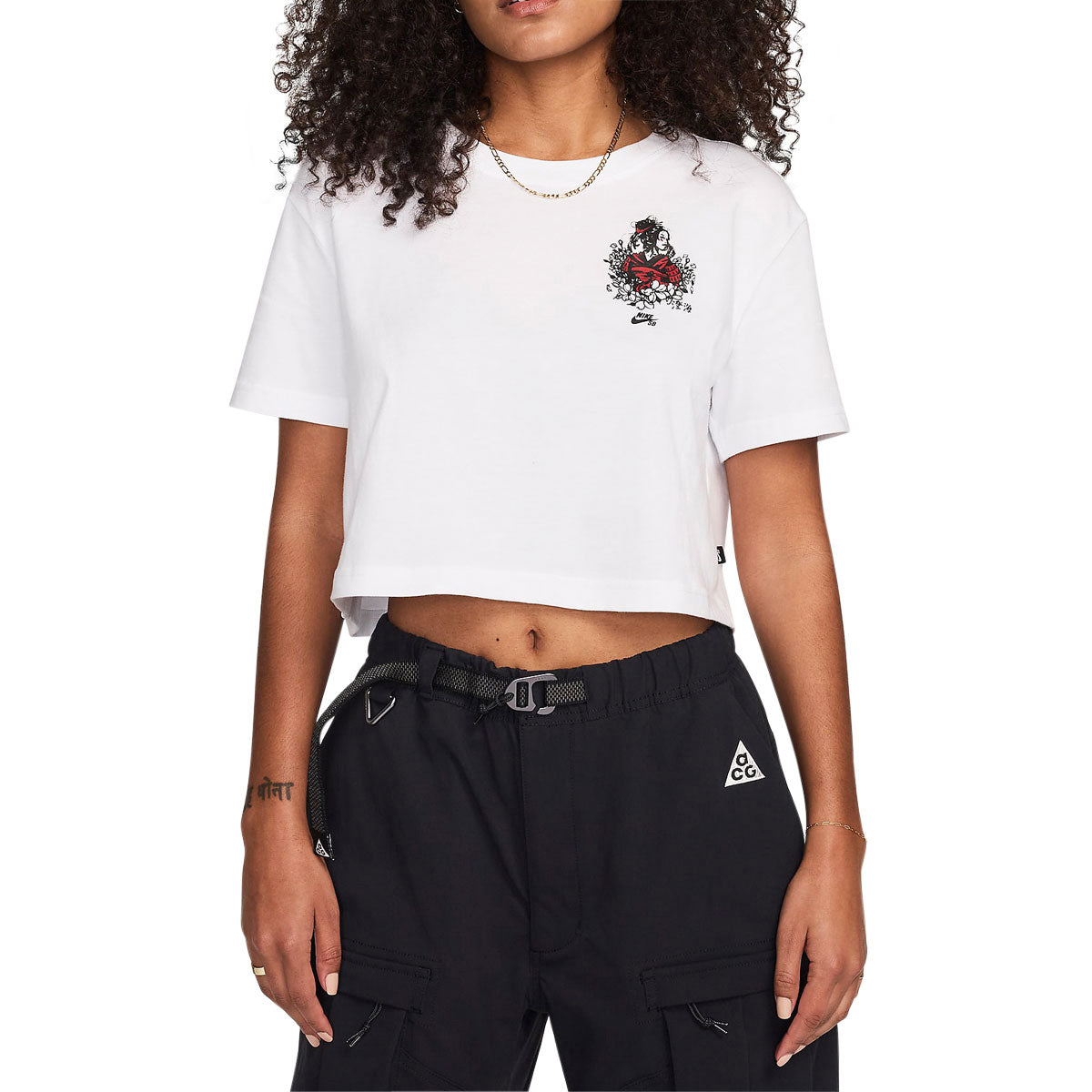 Nike SB Crop Sky T-Shirt - White image 1