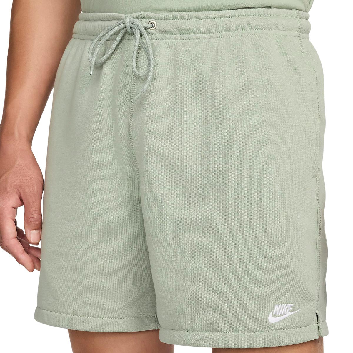 Nike Club French Terry Flow Shorts - Jade Horizon/Jade Horizon/White image 2