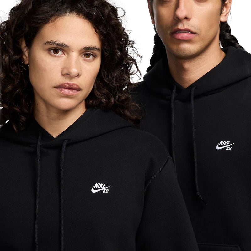 Nike SB Essentials Logo Pullover Hoodie - Black/White