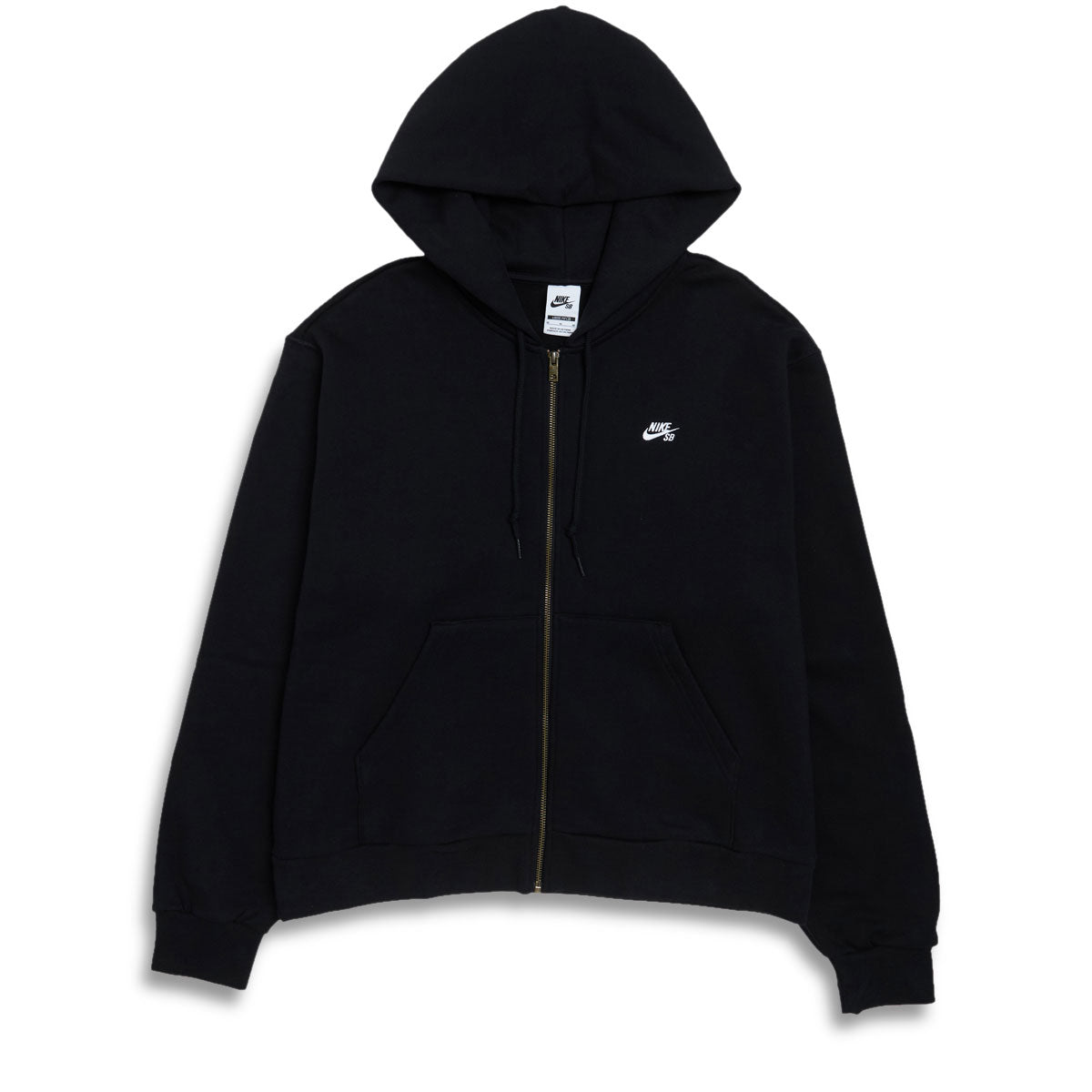 Nike SB New Logo Zip Hoodie - Black/White image 1