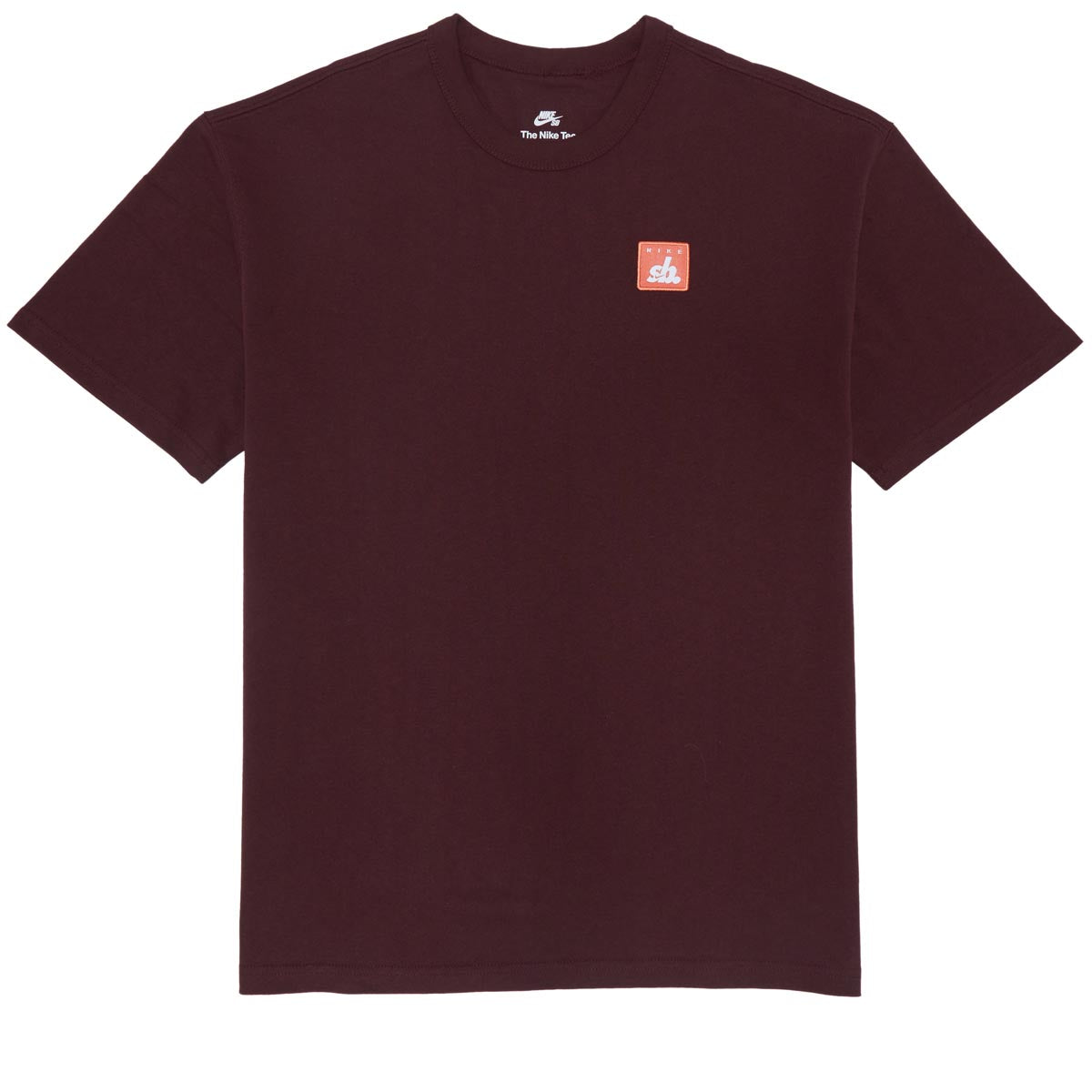 Nike SB Lowercase T-Shirt - Burgundy Crush image 1