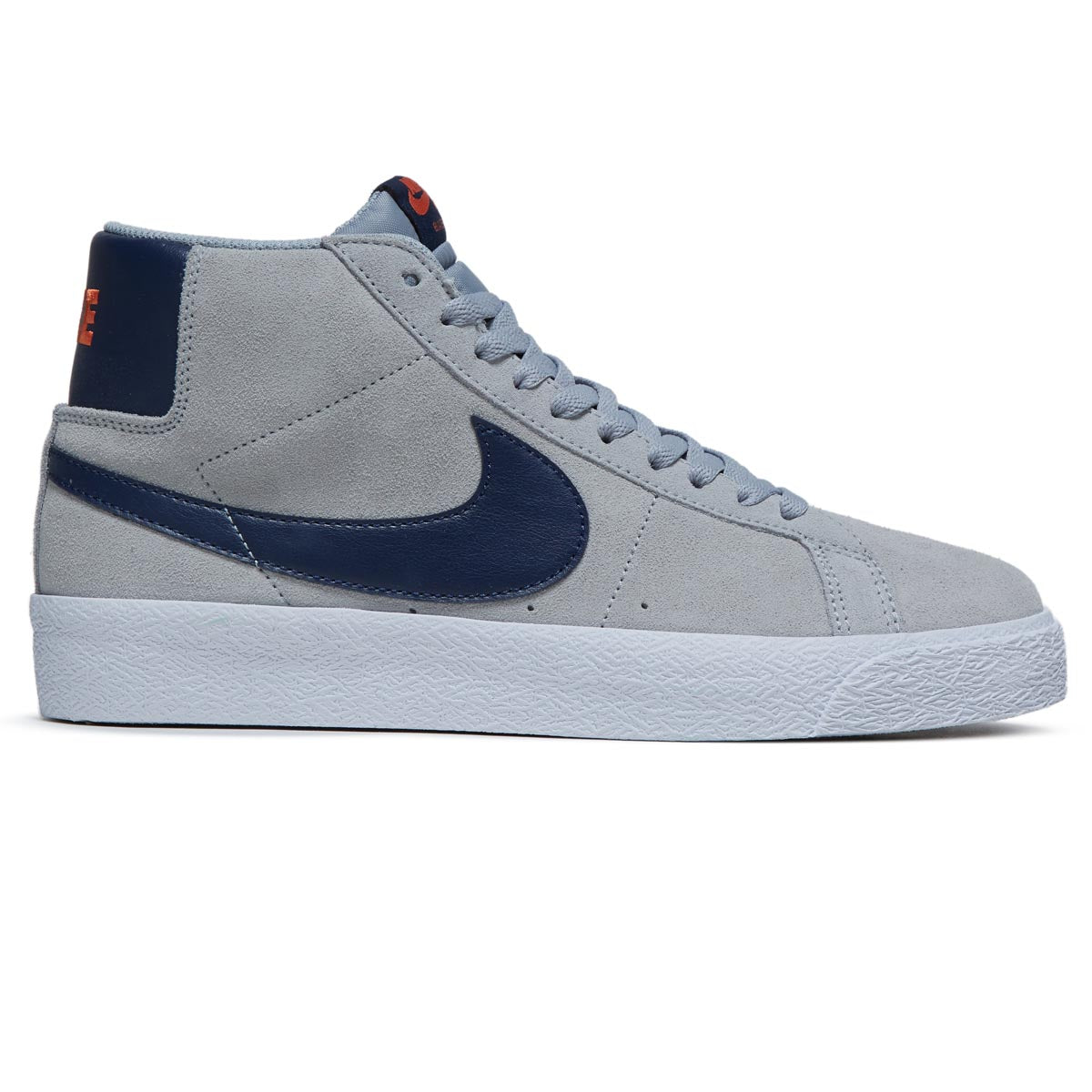 Nike SB Zoom Blazer Mid Shoes - Wolf Grey/Midnight Navy/Cosmic Clay image 1