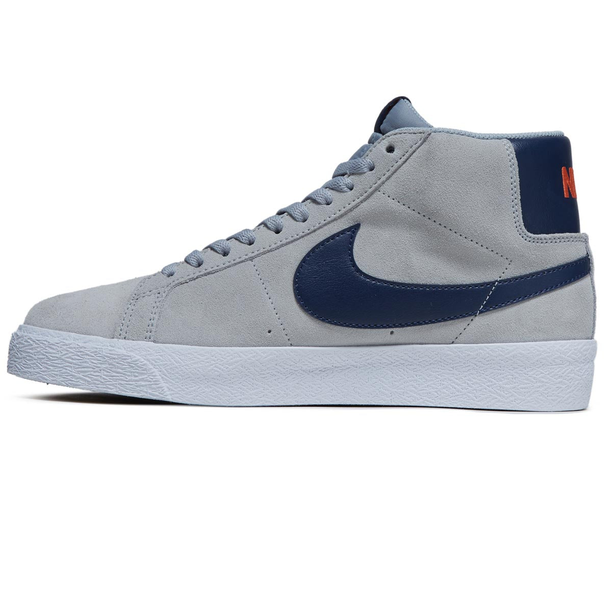 Nike SB Zoom Blazer Mid Shoes - Wolf Grey/Midnight Navy/Cosmic Clay image 2