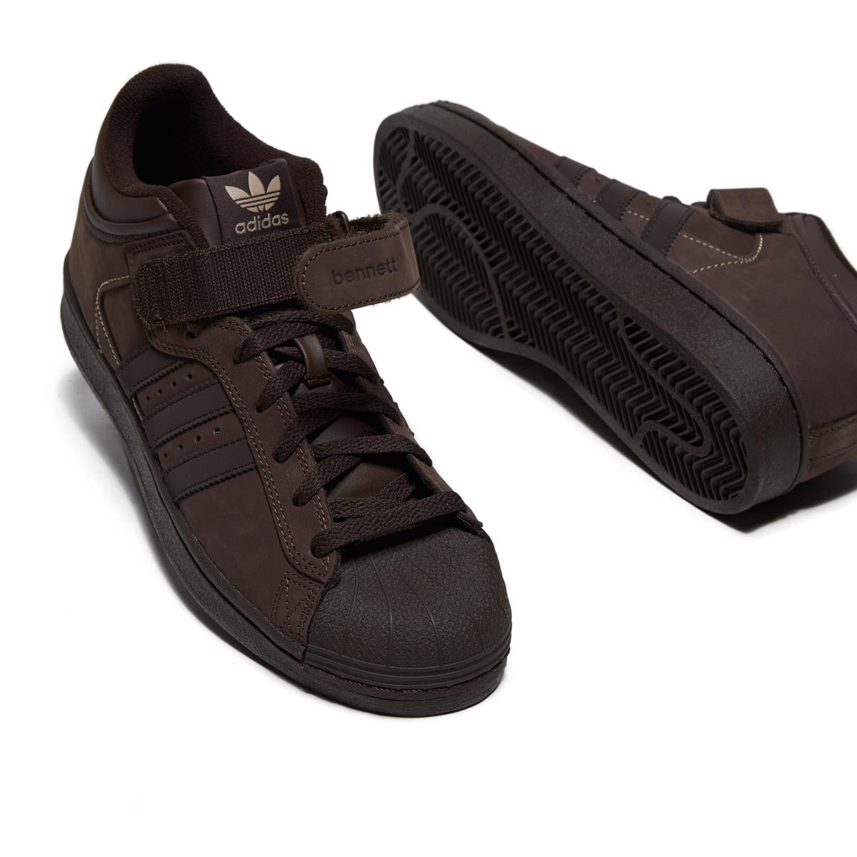 Adidas x Niels Pro Shell Adv Shoes - Brown/Dark Brown/Magic Beige image 5