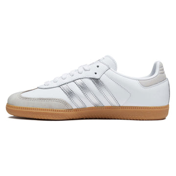 Adidas Womens Samba OG Shoes - Ftwr White/Silver Metallic/Grey