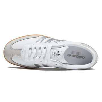 Adidas Womens Samba OG Shoes - Ftwr White/Silver Metallic/Grey