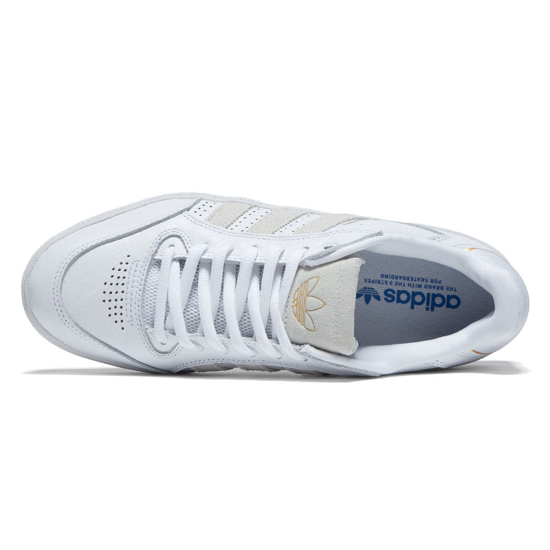 Adidas Tyshawn Low Shoes - Ftwr White/Ftwr White/Gold Metallic