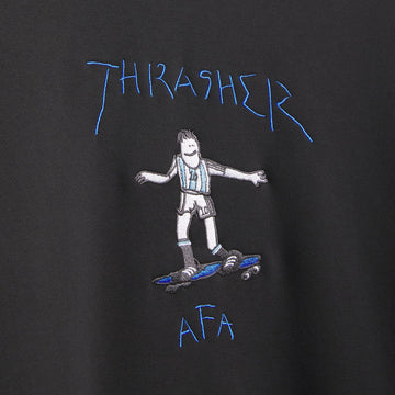 Adidas x Thrasher x AFA Crew Sweatshirt - Black