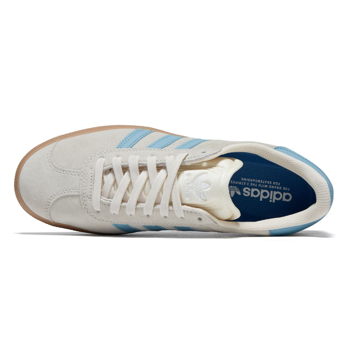 Adidas Gazelle ADV Shoes - Wonder White/Preloved Blue/Gum – CCS