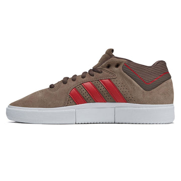 Adidas Tyshawn Shoes - Earth Strata/Collegiate Red/Ftwr White