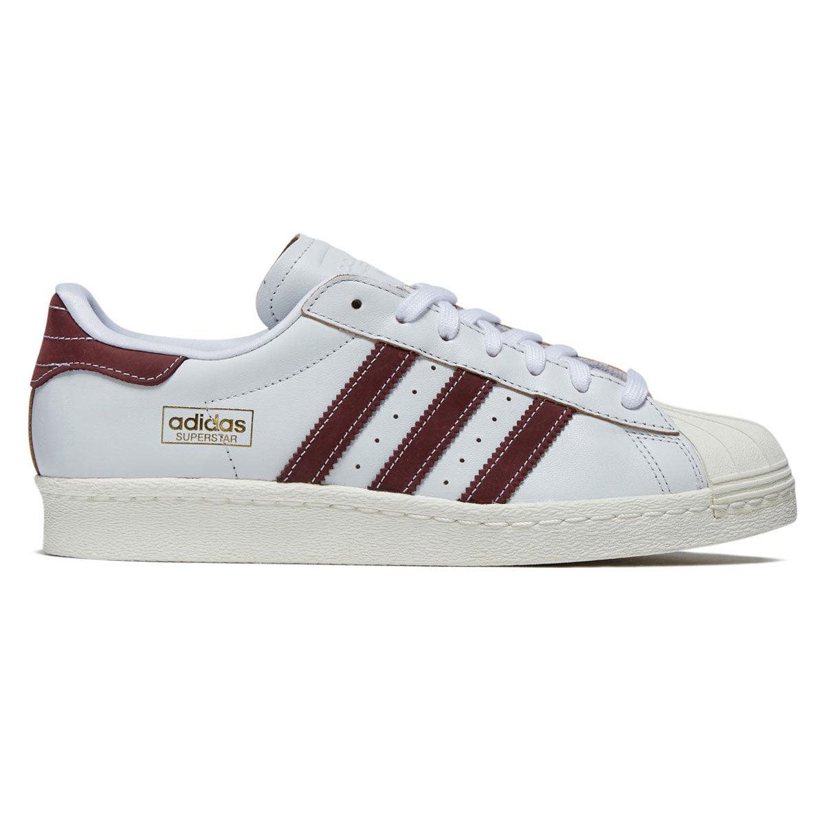 Adidas Superstar 80 ADV Shoes - Crystal White/Red/Off White image 1