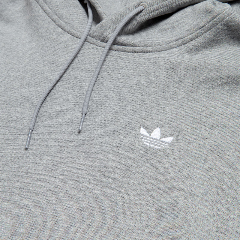 Adidas Classic Hoodie - Medium Grey Heather/White