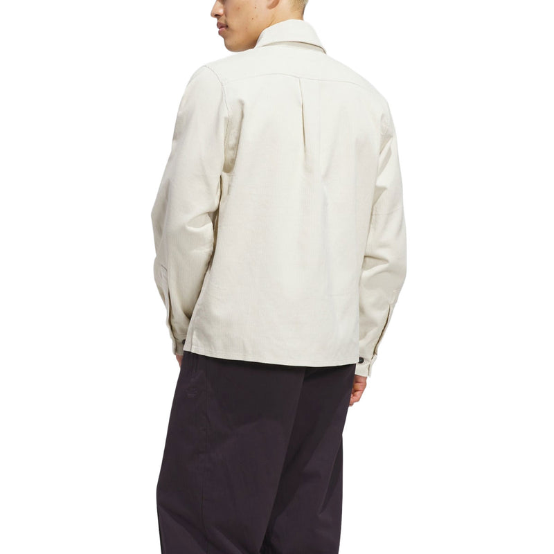 Adidas Shmoofoil Corduroy Long Sleeve Shirt - Aluminum/Shadow Red