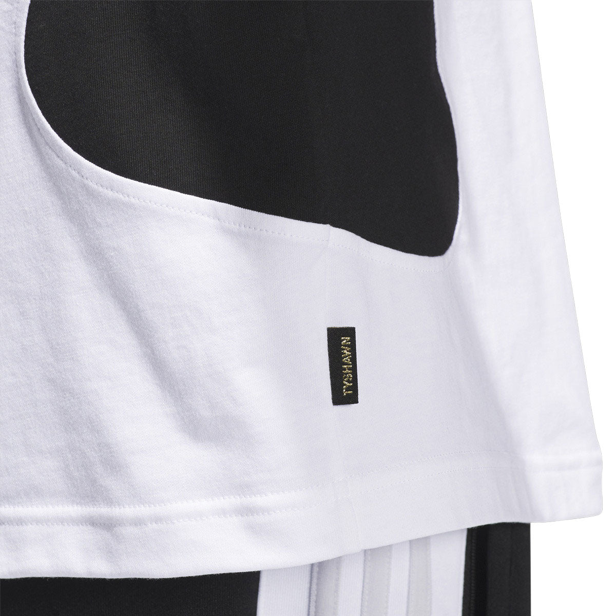 Adidas Tyshawn T-Shirt - White/Black image 5