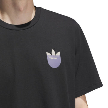 Adidas Skate Trefoil Shadow T-Shirt - Black/Olive Strata