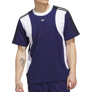 Adidas Tyshawn T-Shirt - Dark Blue/White/Black