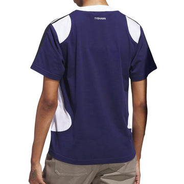 Adidas Tyshawn T-Shirt - Dark Blue/White/Black
