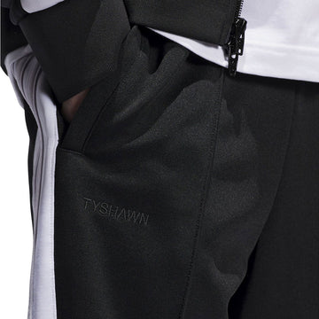 Adidas Tyshawn Track Pants - Black/White/Dash Grey
