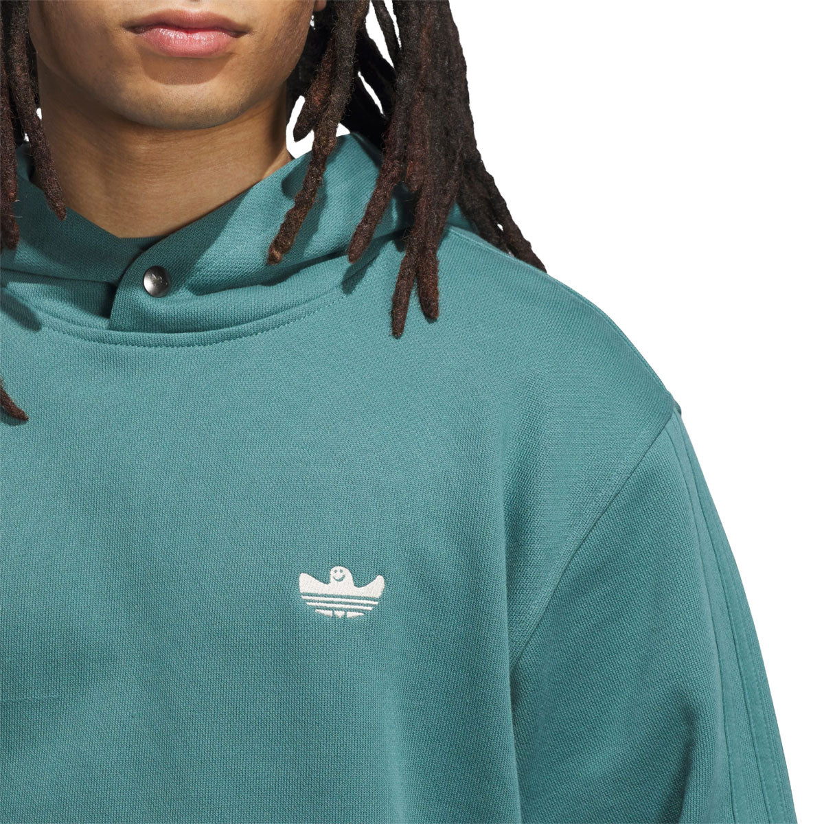 Adidas Shmoofoil Heavyweight Hoodie - Preloved Teal image 4