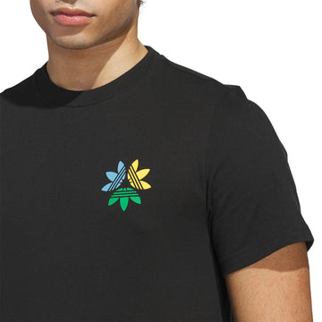 Adidas Pinwheel Trefoil T-Shirt - Black/Crew Yellow