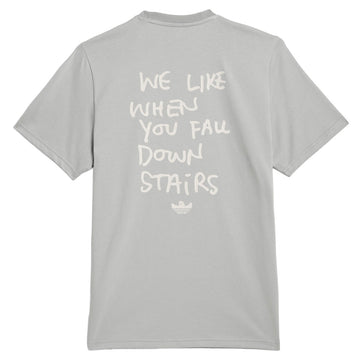 Adidas Shmoofoil Stairs T-Shirt - Medium Grey/Aluminum