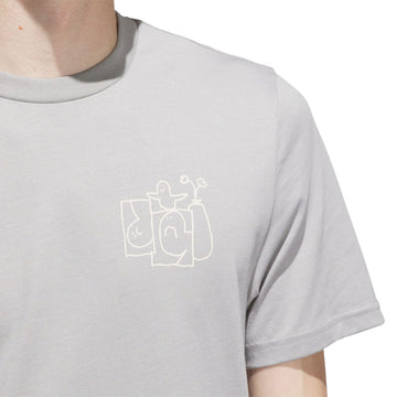 Adidas Shmoofoil Stairs T-Shirt - Medium Grey/Aluminum