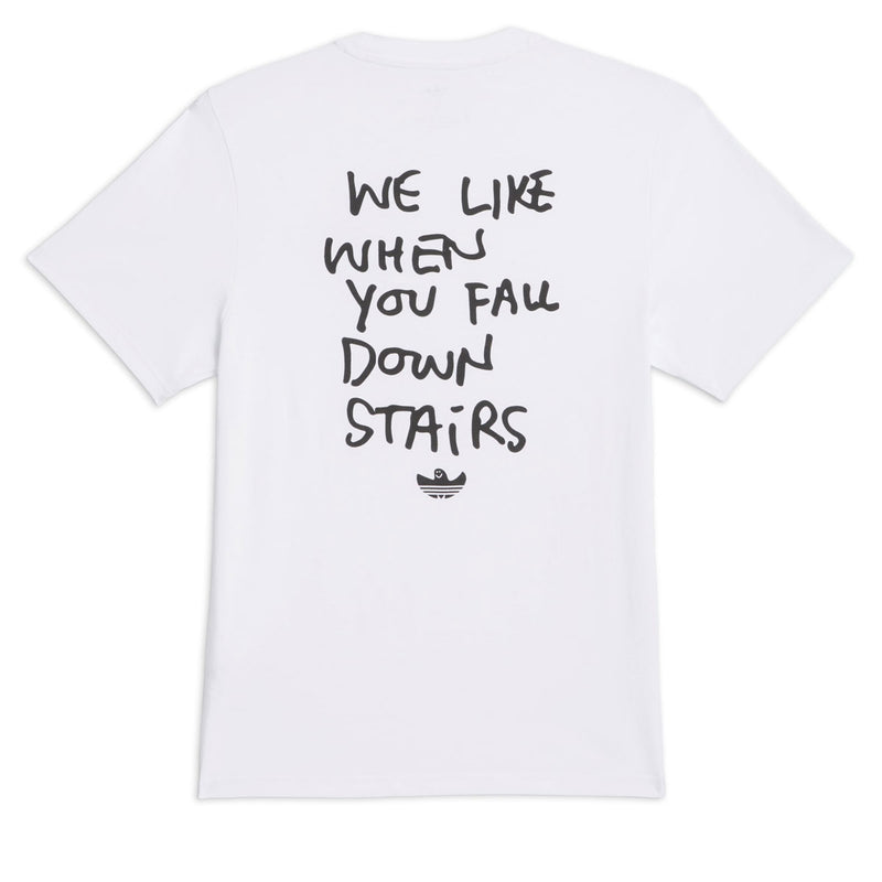 Adidas Shmoofoil Stairs T-Shirt - White/Black