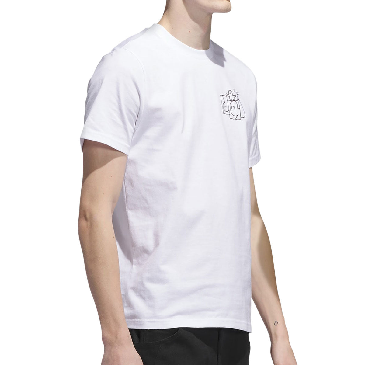 Adidas Shmoo G 1 T-Shirt - White/Black image 3