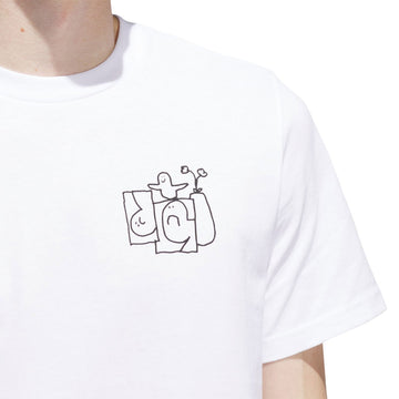 Adidas Shmoofoil Stairs T-Shirt - White/Black