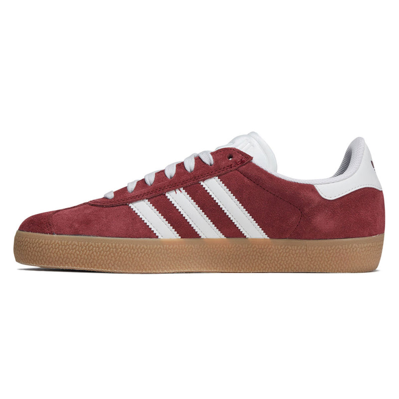 Adidas Gazelle ADV Shoes - Shadow Red/Crystal White/Gold Metallic