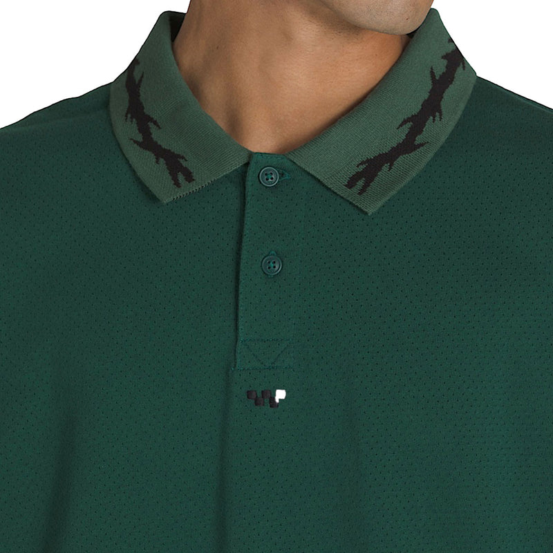 Vans Skate Mesh Polo Shirt - Rain Forest