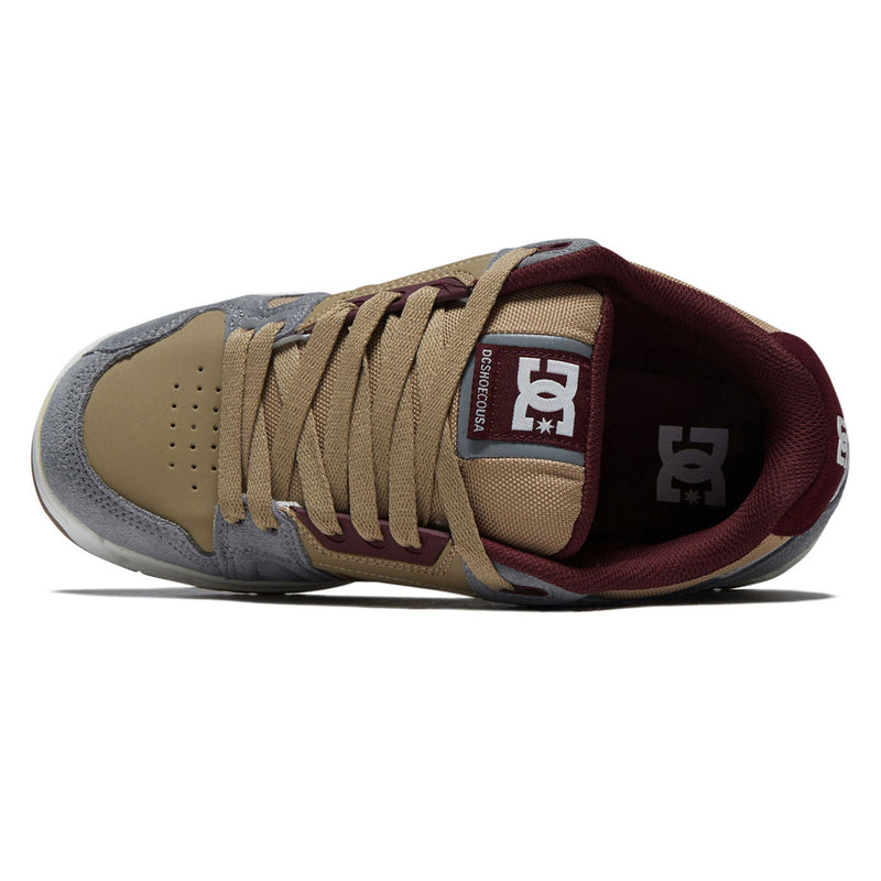 DC Stag Shoes - Tan/Grey/Dark Red