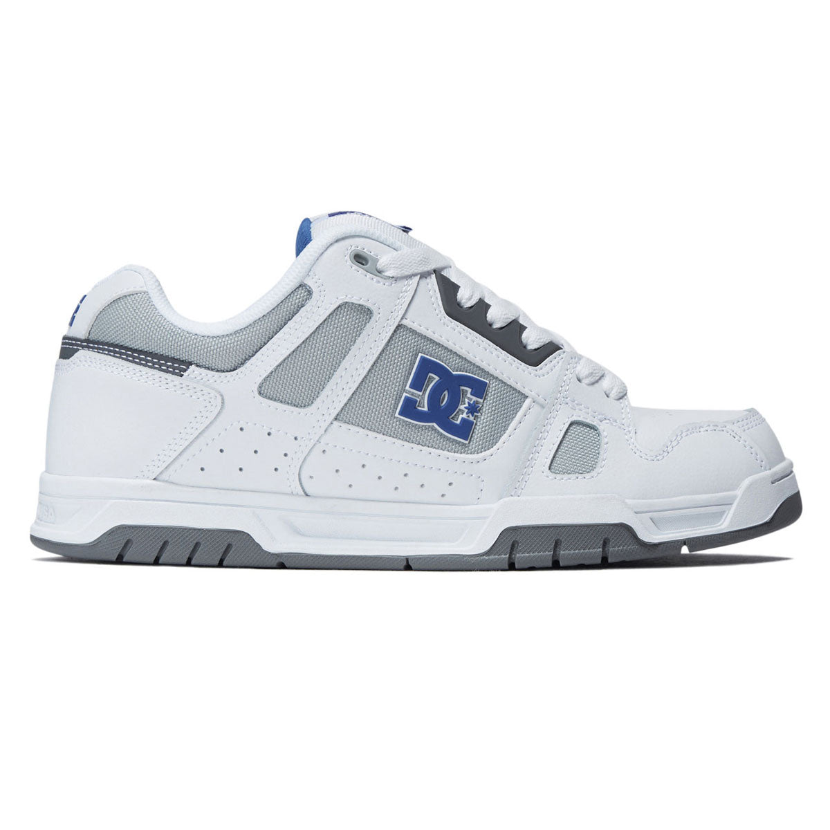 DC Stag Shoes - White/Grey/Blue 2025 – CCS