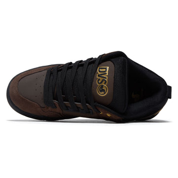 DVS Comanche Shoes - Brown/Black/Gold Suede