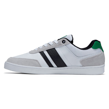 DVS Milan ST Shoes - White/Black/Green Suede