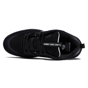 DVS Slot Shoes - Black/Black/White/Suede