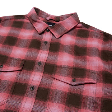 Vans Bixby Plaid Flannel Shirt - Coal Brown/Pink Dawn
