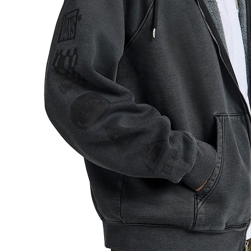 Vans MTE Teamteam Full Zip Up Hoodie - Black
