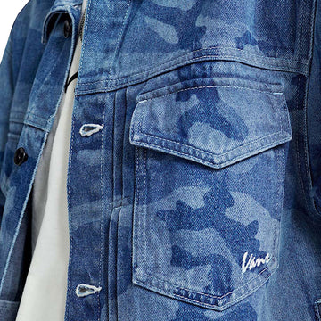 Vans Camo Denim Trucker Jacket - Stonewash Blue
