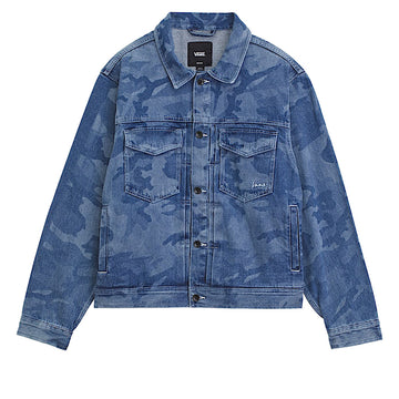 Vans Camo Denim Trucker Jacket - Stonewash Blue