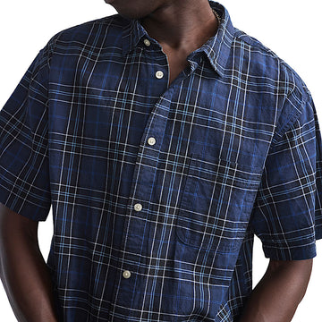 Vans Lawson Plaid Shirt - Parisian Night/Black