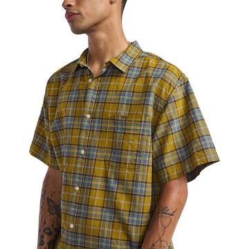 Vans Lawson Plaid Shirt - Burnt Gold/Stormy Weather