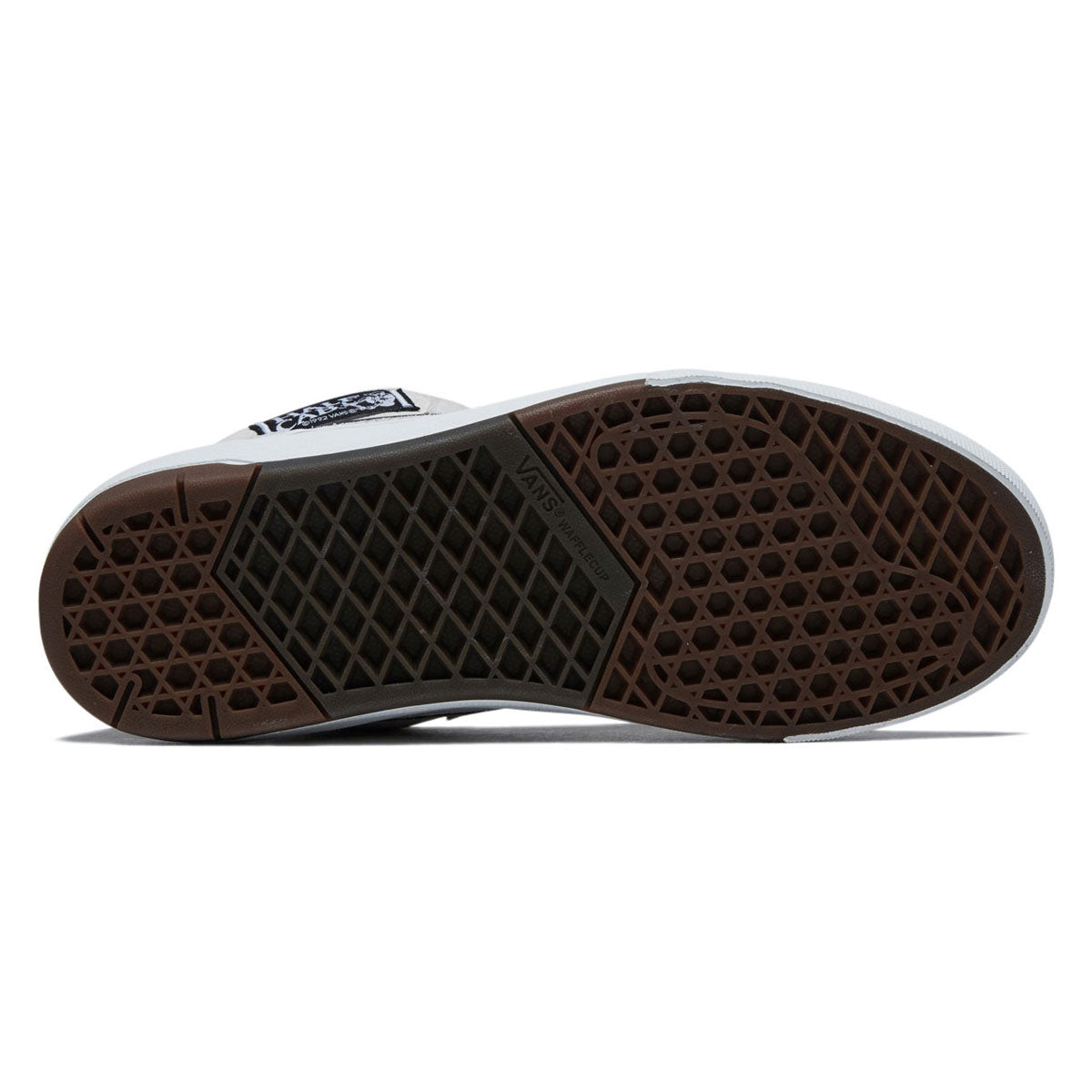 Vans Skate Half Cab Wafflecup Shoes - White/Black – CCS