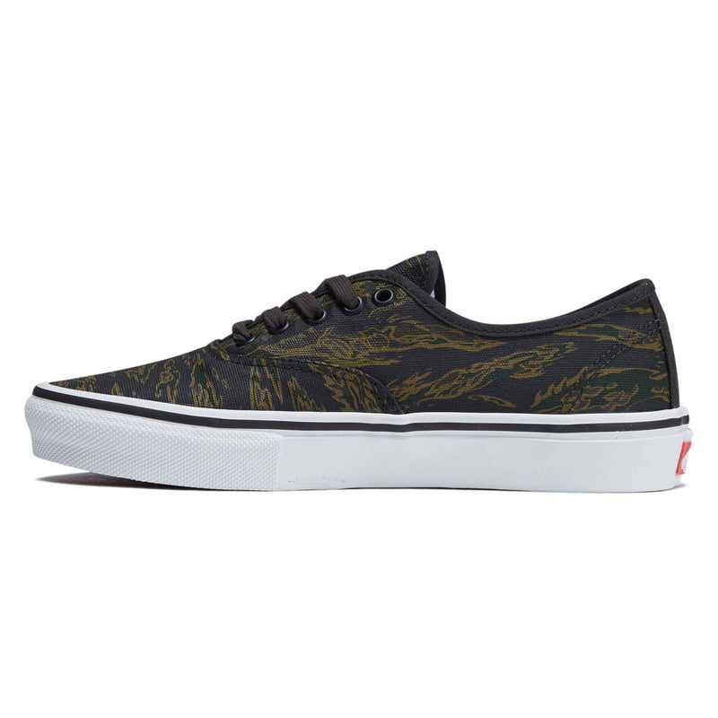 Vans Skate Authentic Shoes - Tiger Camo Green/Black