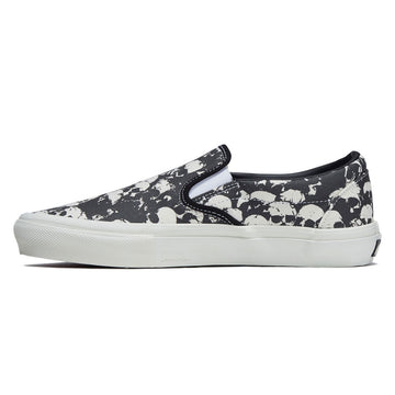 Vans Skate Slip-On Shoes - Skull Pile Black/White/Gum