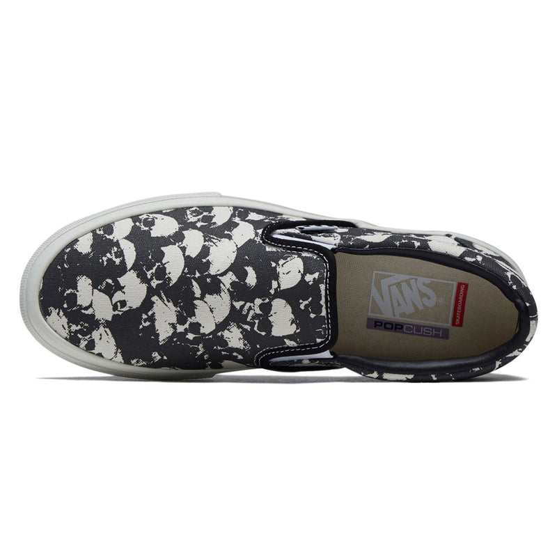 Vans Skate Slip-On Shoes - Skull Pile Black/White/Gum