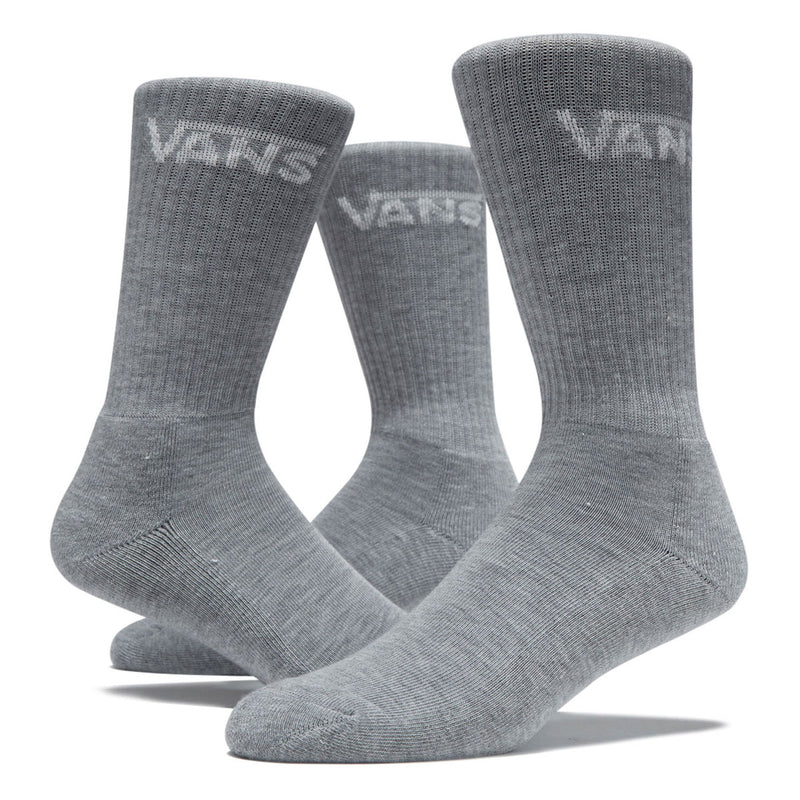Vans Classic Crew 3 Pack Of Socks - Heather Grey II
