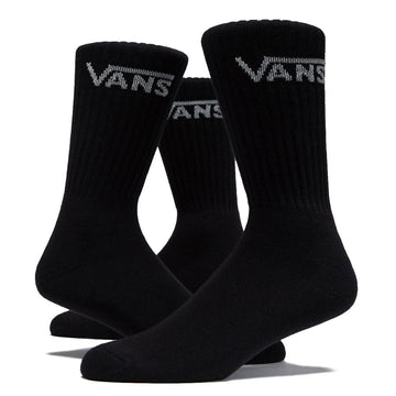 Vans Classic Crew 3 Pack Of Socks - Black
