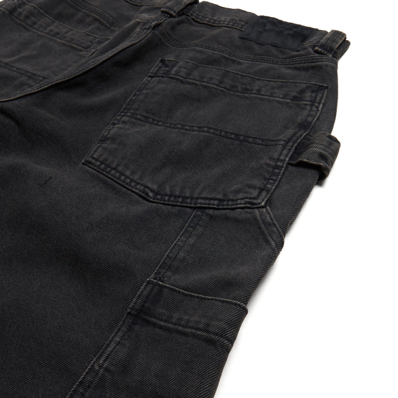 Vans Skate Utility Loose Denim Shorts - Black Denim