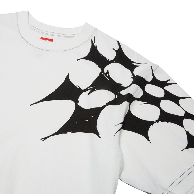Vans Skate Splatter Web T-Shirt - Marshmallow